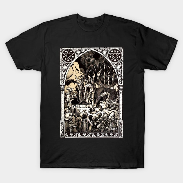 Satan and the Witches Sabbath Zuber T-Shirt by AltrusianGrace